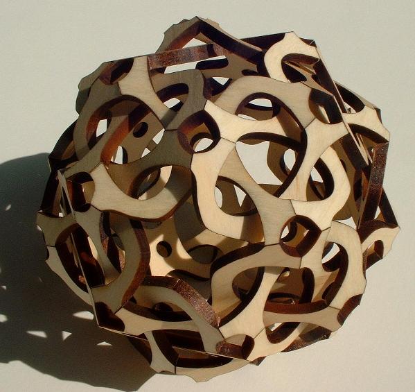 Knot Structured -- sculpture by George W. Hart